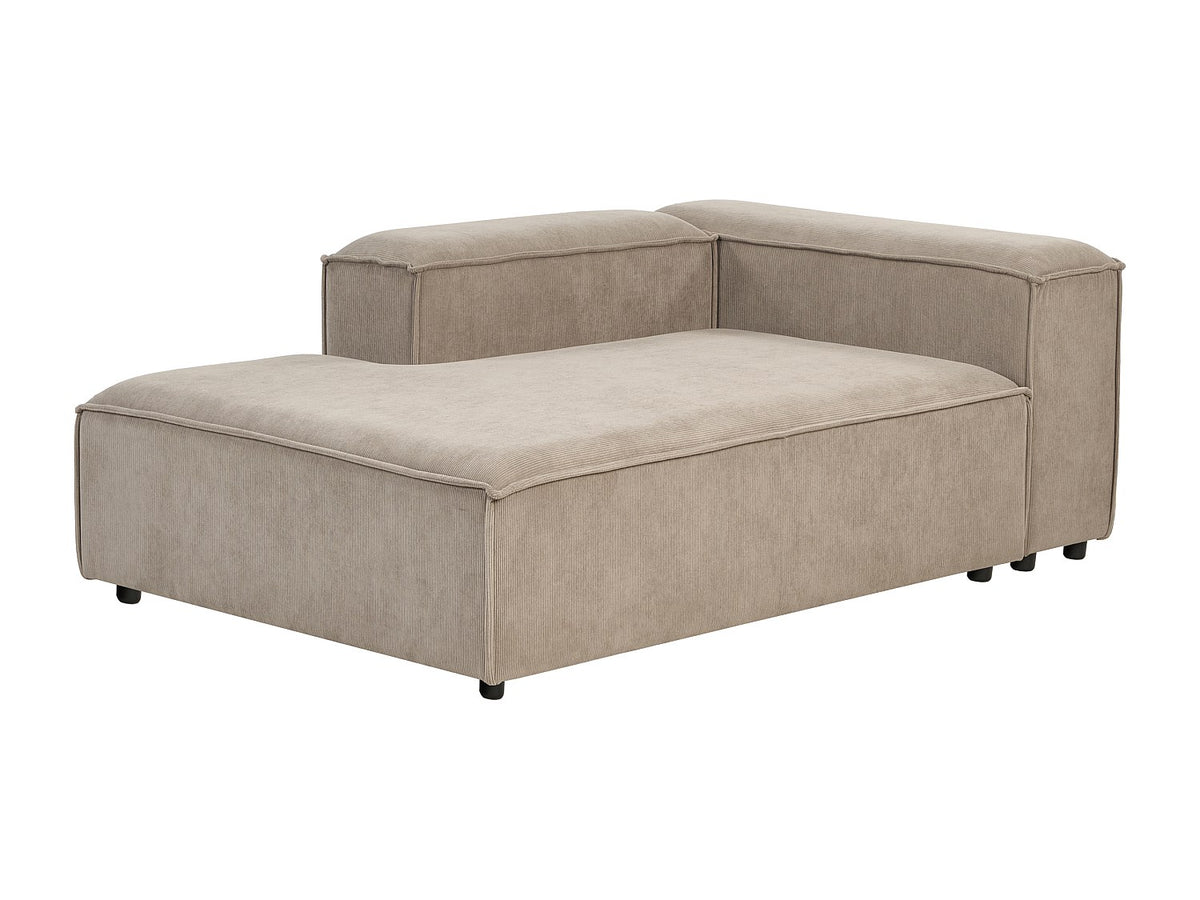 Angle pour canapé modulable 4 places taupe velours