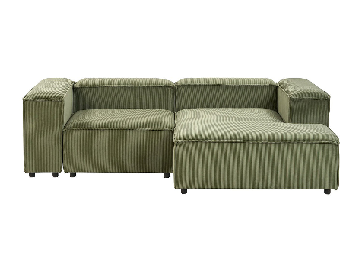 Angle pour canapé modulable 3 places vert velours
