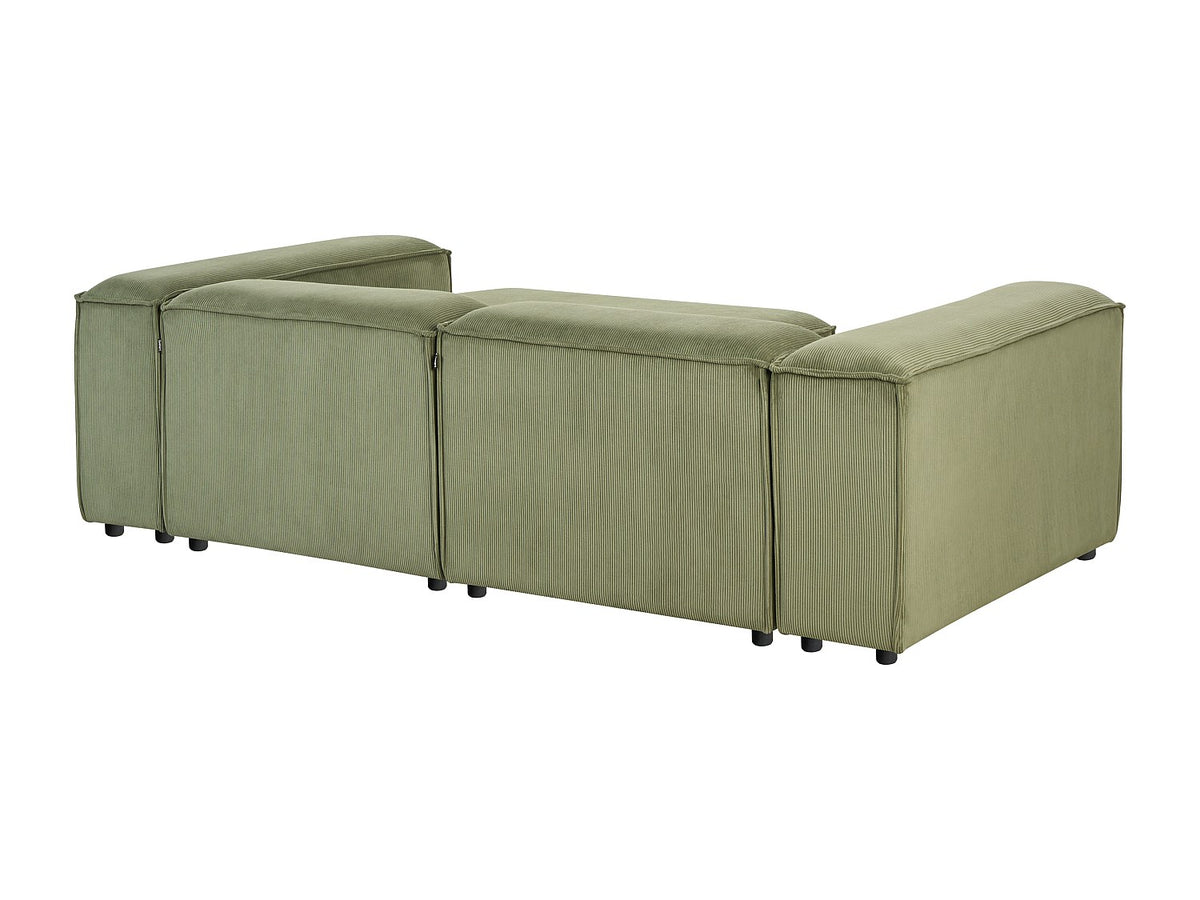 Angle pour canapé modulable 3 places vert velours