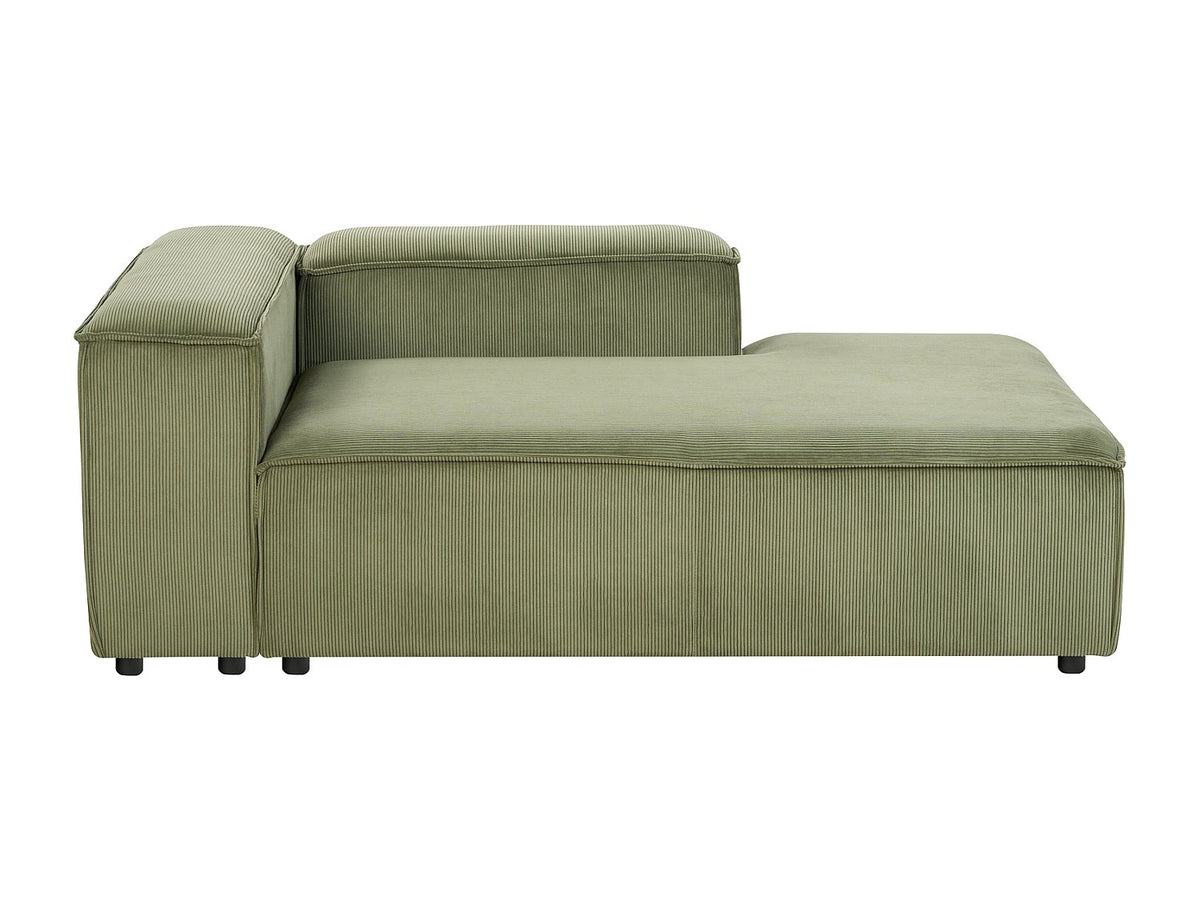Angle pour canapé modulable 3 places vert velours