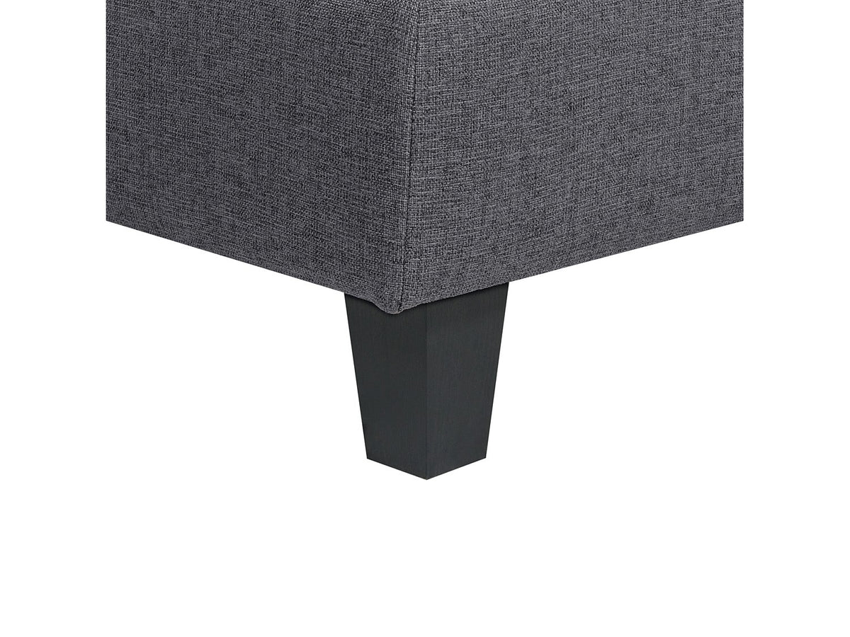 Angle pour canapé modulable 4 places gris tissu