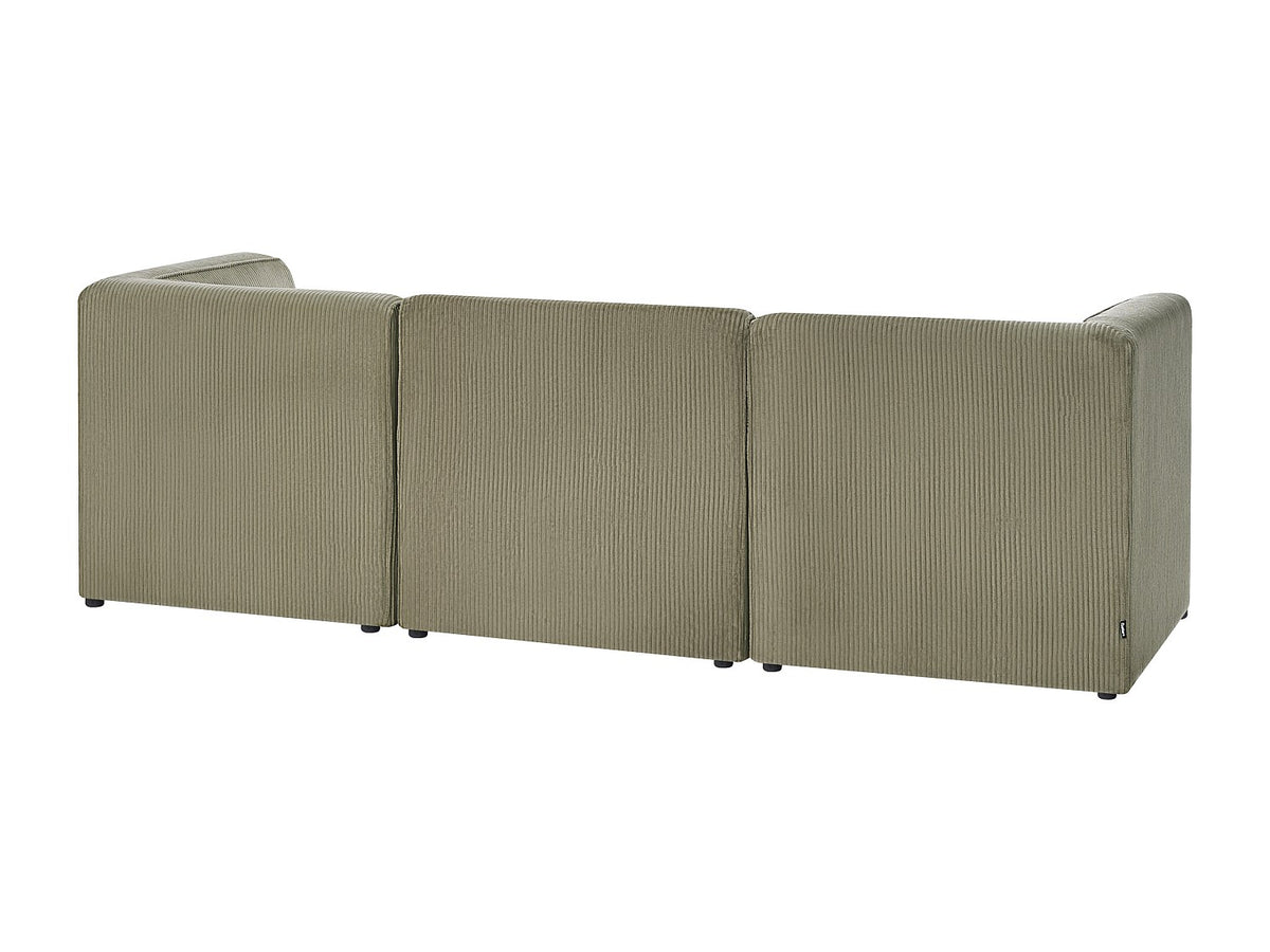 Canapé modulable 3 places vert velours