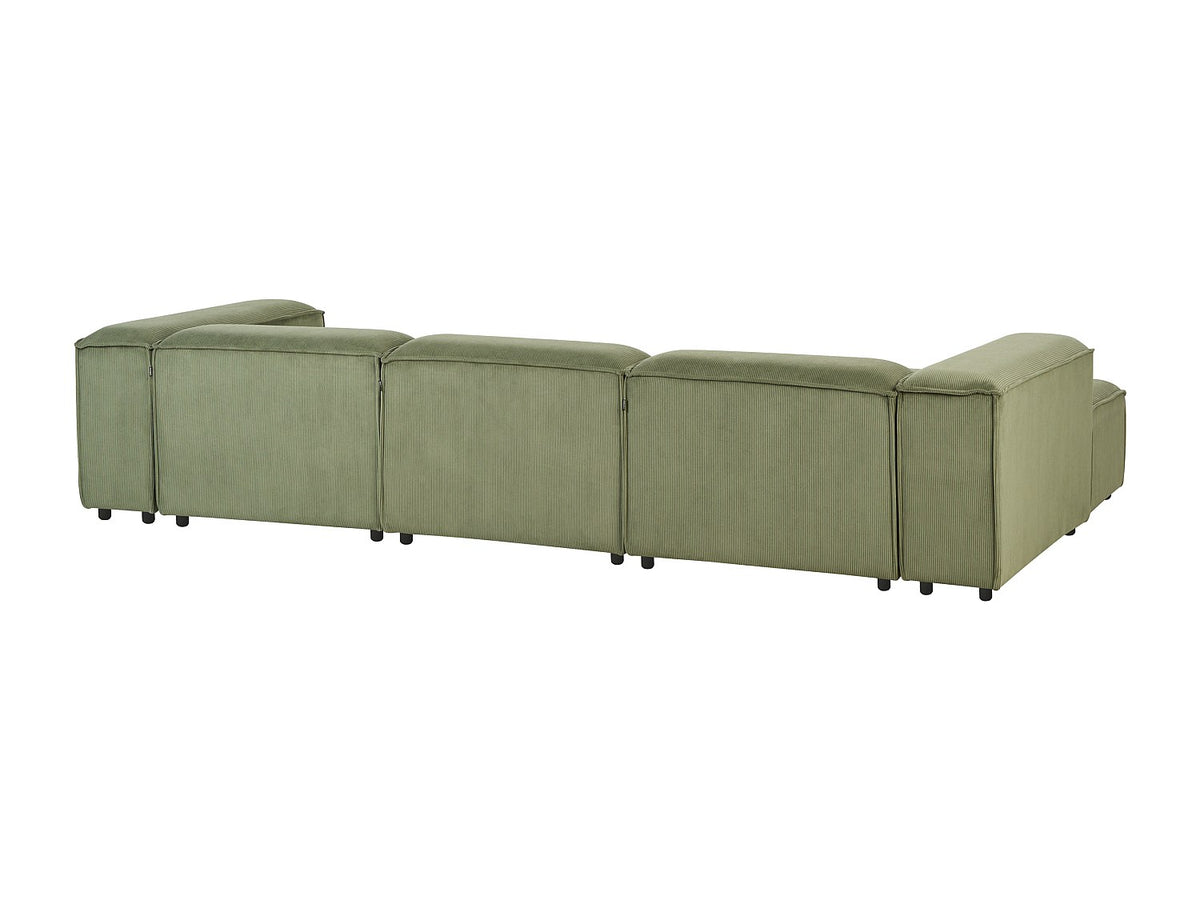 Angle pour canapé modulable 4 places vert velours
