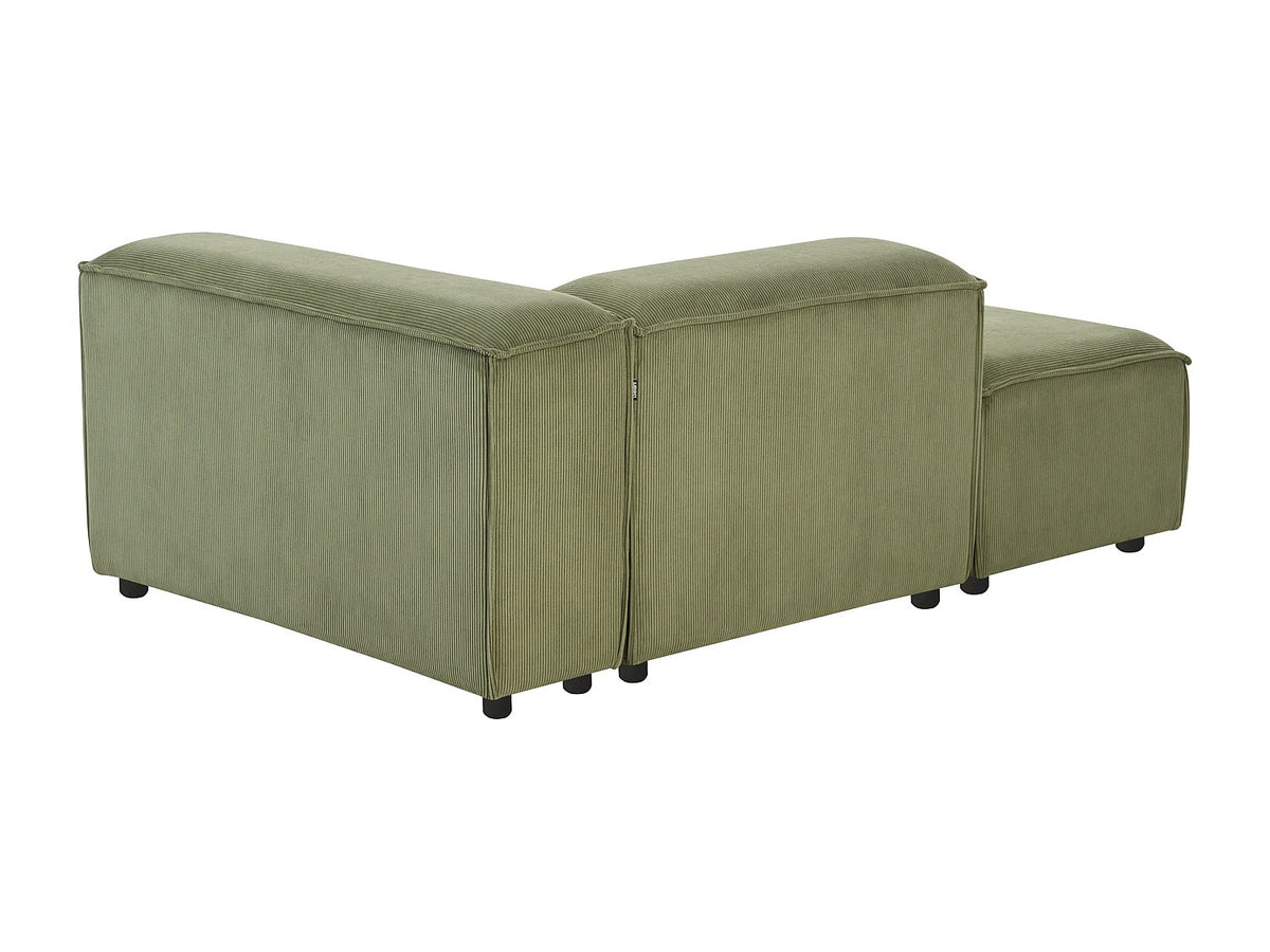 Angle pour canapé modulable 4 places vert velours