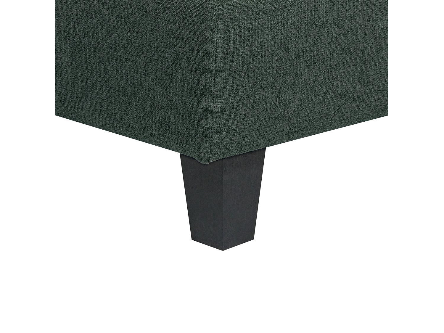 Angle pour canapé modulable 5 places vert tissu