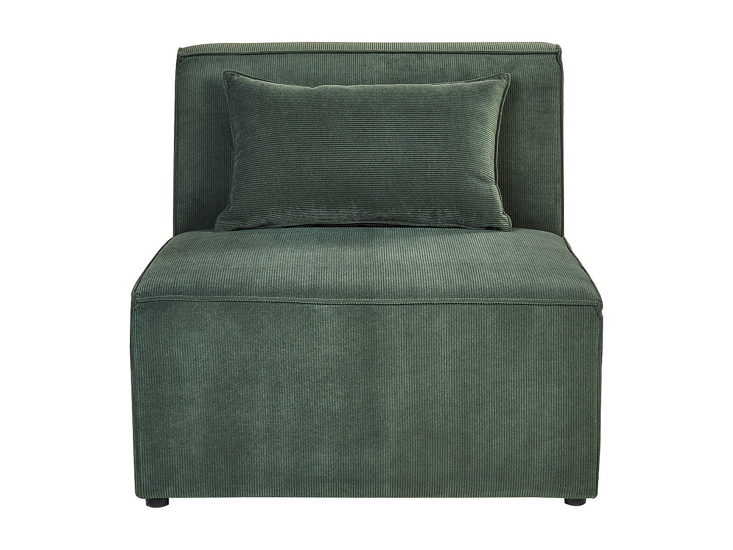 Angle pour canapé modulable 4 places vert velours