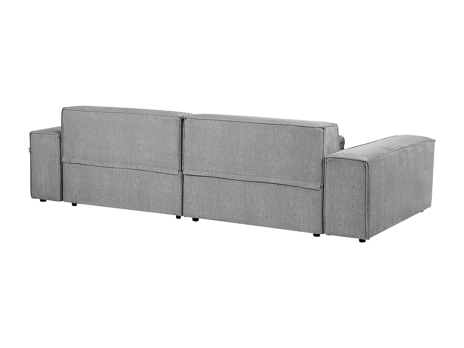 Angle pour canapé modulable 2 places gris tissu