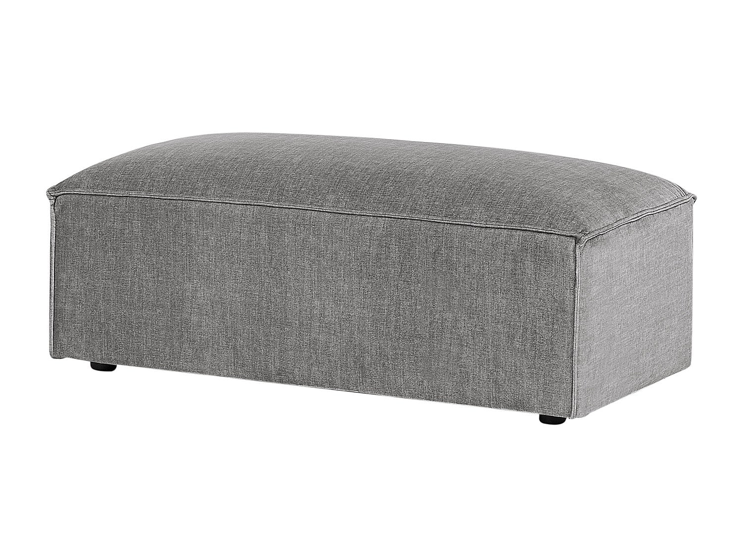 Angle pour canapé modulable 2 places gris tissu