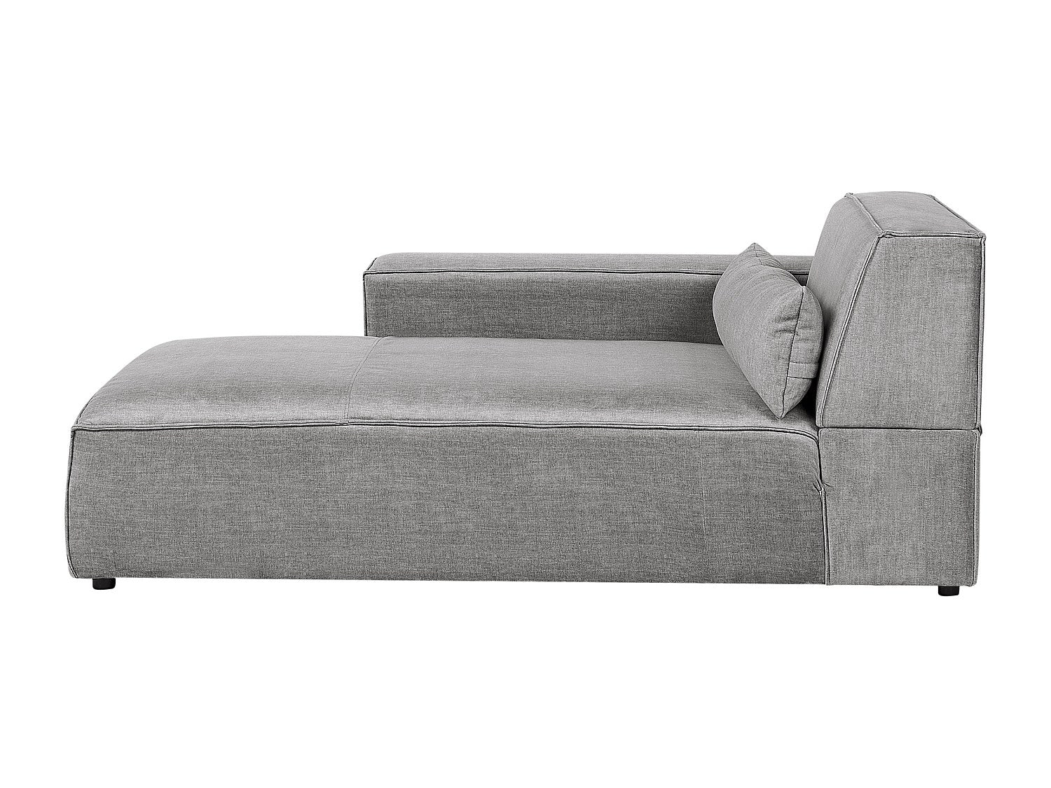 Angle pour canapé modulable 2 places gris tissu