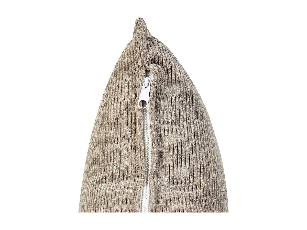 Canapé modulable 2 places taupe velours