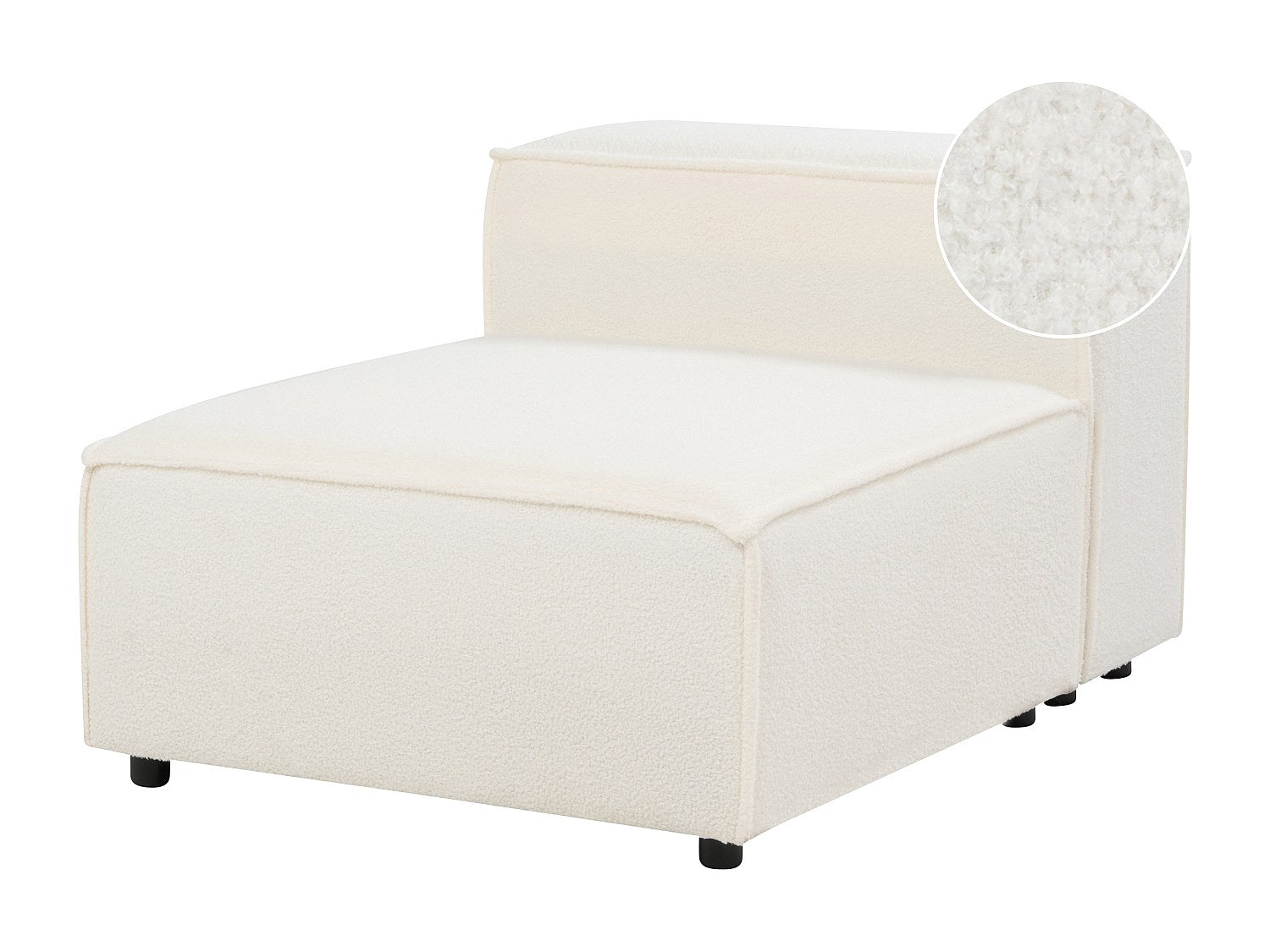 Canapé modulable blanc tissu