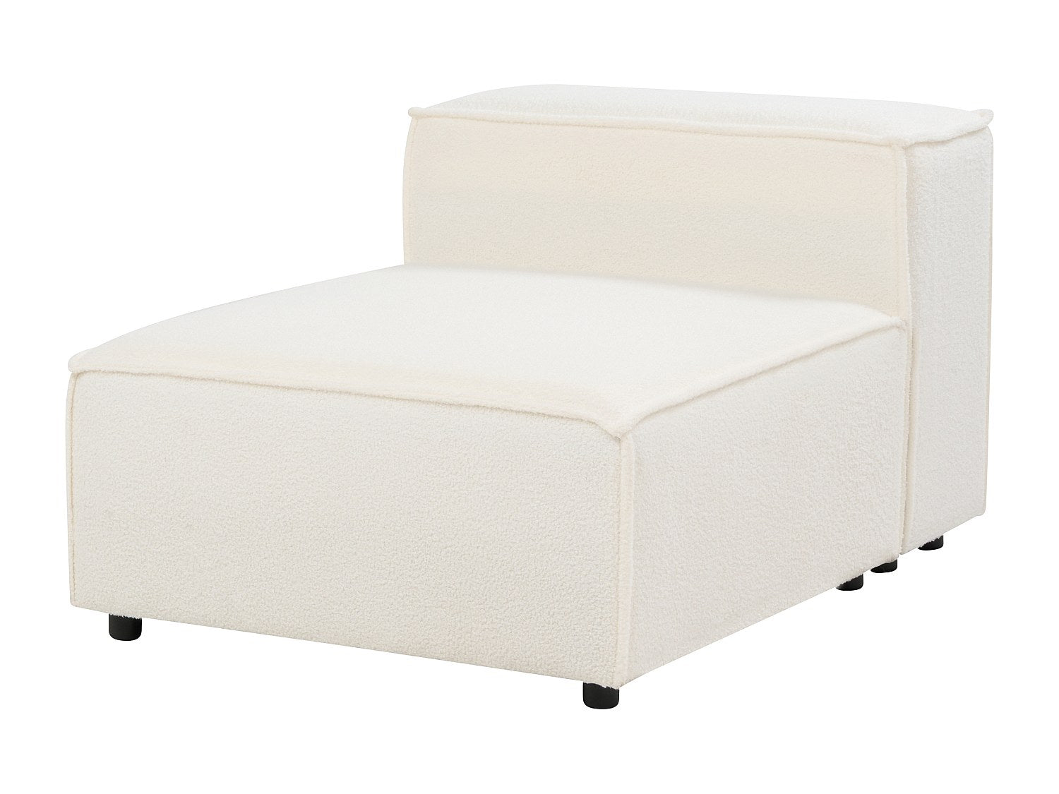 Canapé modulable blanc tissu