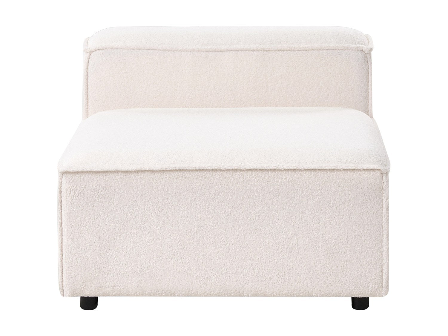 Canapé modulable blanc tissu