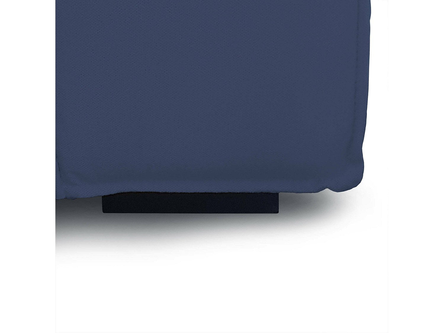 Canapé modulable 4 places bleu tissu