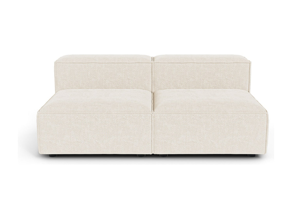 Canapé modulable 3 places beige velours