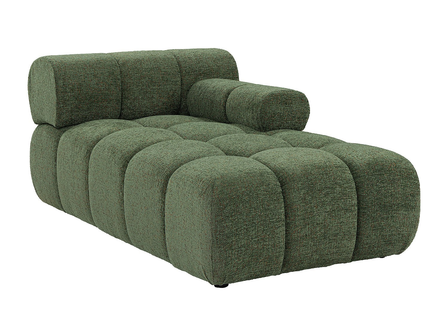 Canapé modulable vert tissu