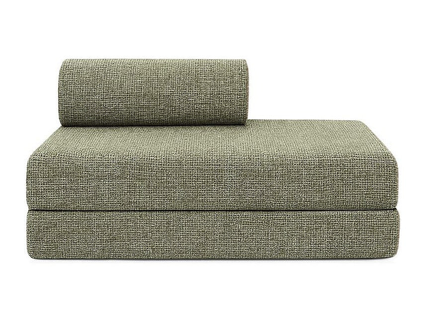 Canapé modulable convertible 2 places vert tissu