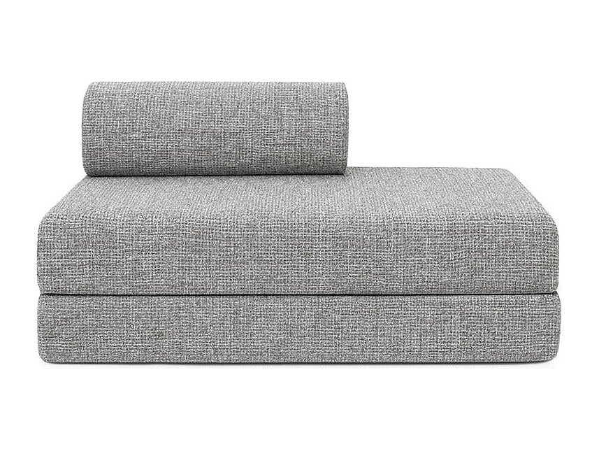 Canapé modulable convertible 2 places gris tissu