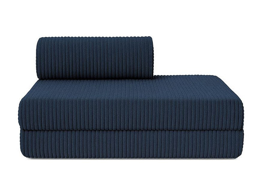 Canapé modulable convertible 2 places bleu velours