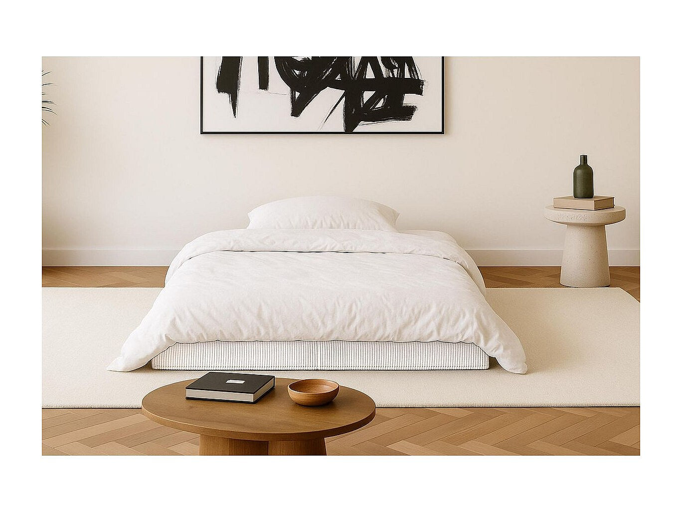 Canapé modulable convertible 2 places blanc velours