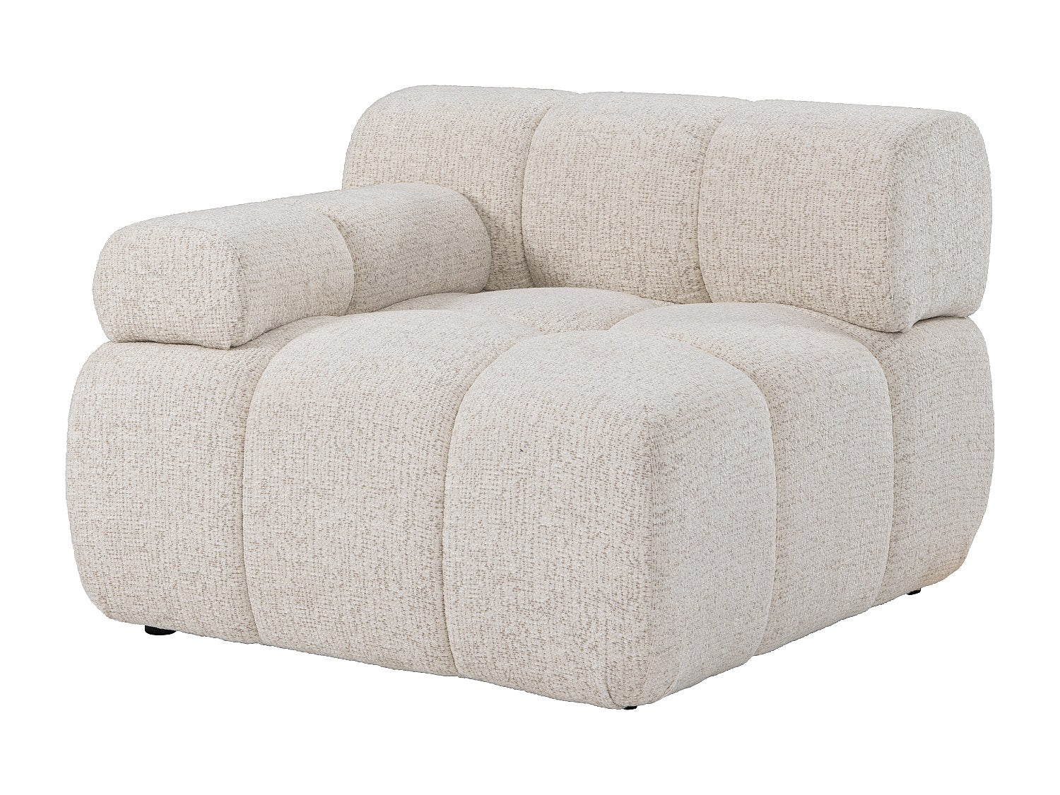 Angle pour canapé modulable beige tissu