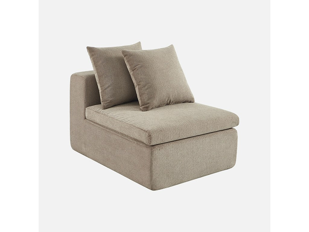 Canapé modulable taupe tissu