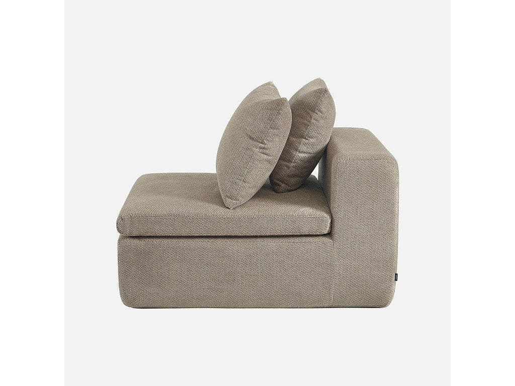Canapé modulable taupe tissu