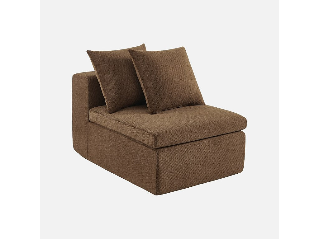 Canapé modulable marron tissu