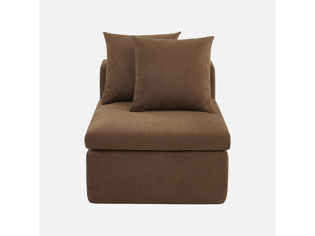 Canapé modulable marron tissu