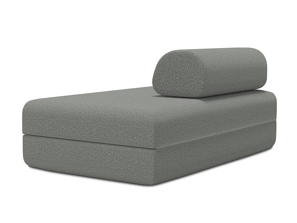 Canapé modulable convertible 2 places gris tissu
