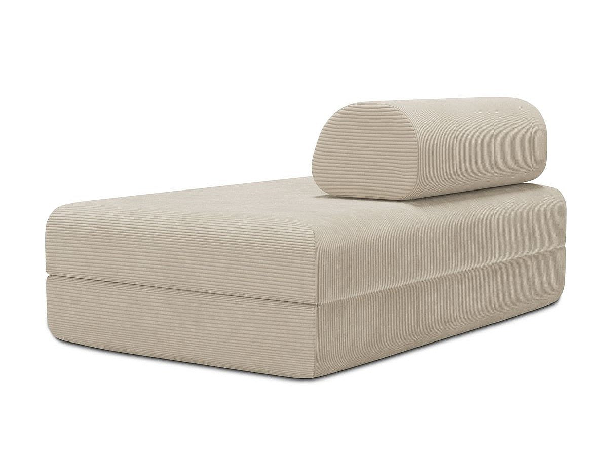 Canapé modulable convertible 2 places beige velours