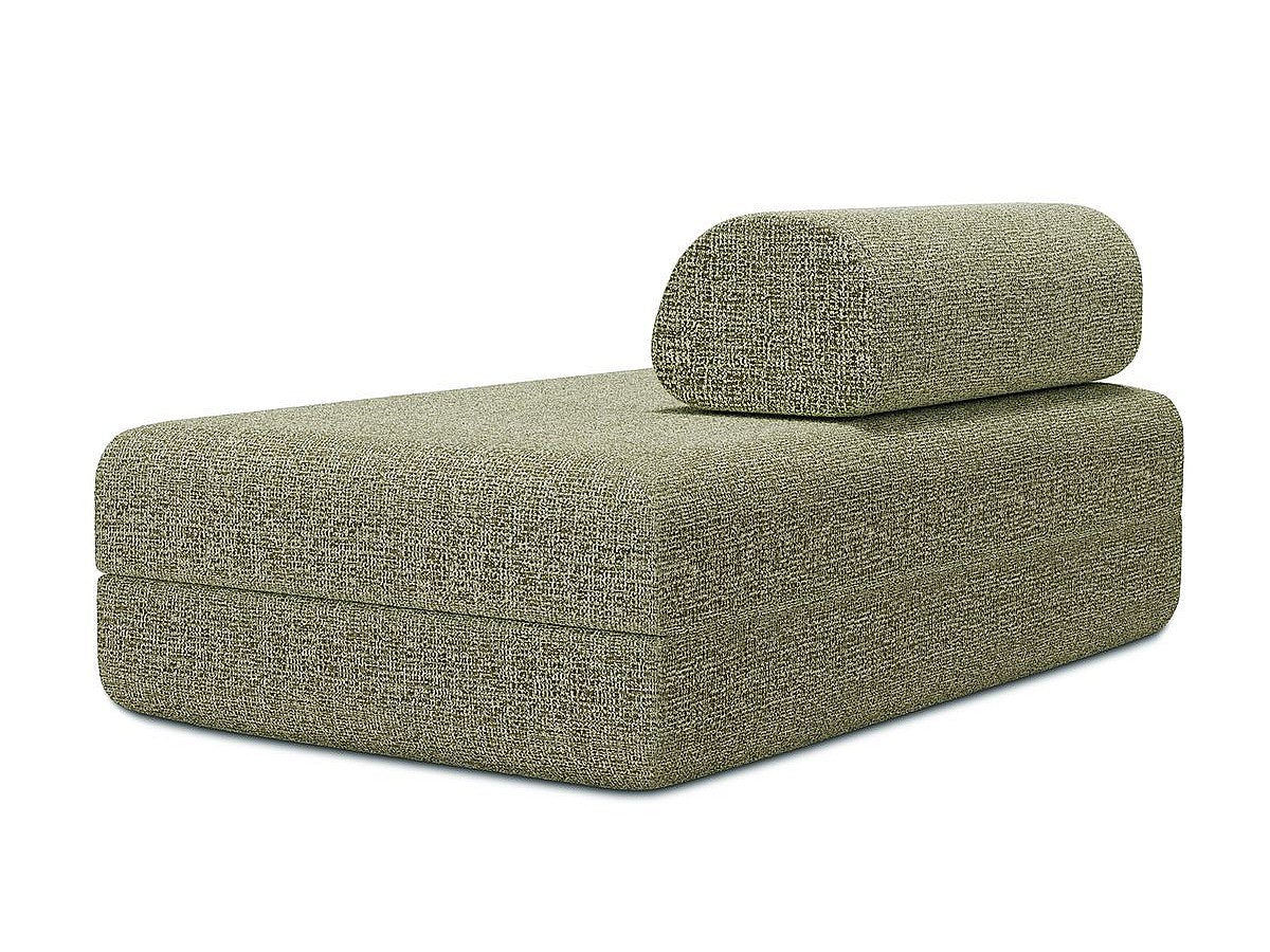 Canapé modulable convertible 2 places vert tissu