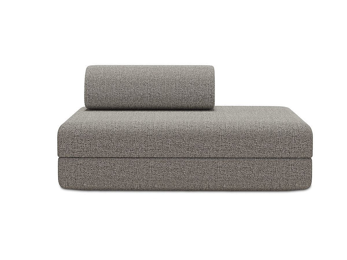 Canapé modulable convertible 2 places gris tissu