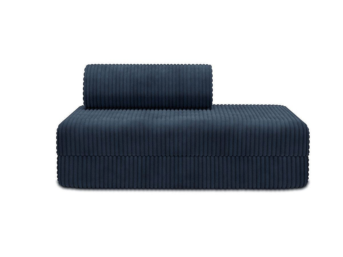 Canapé modulable convertible 2 places bleu velours