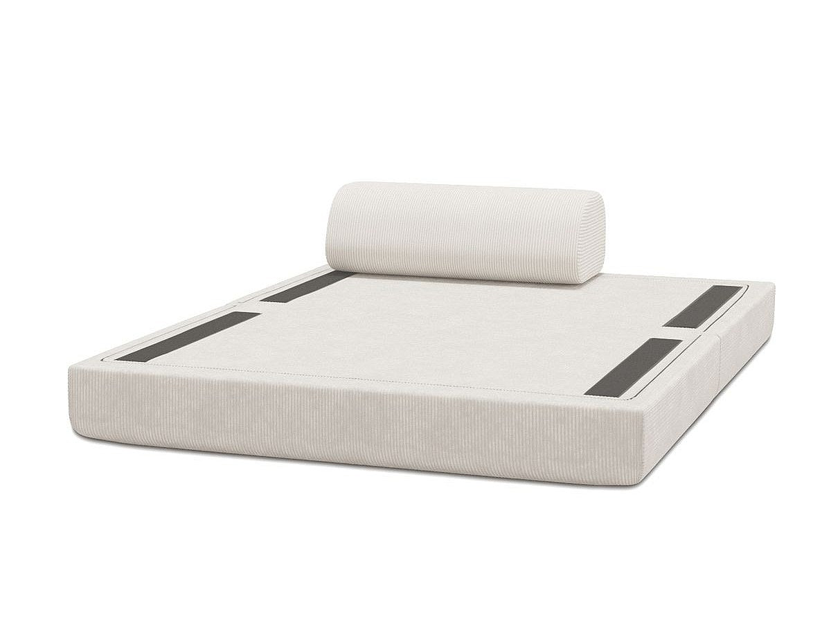 Canapé modulable convertible 2 places blanc velours