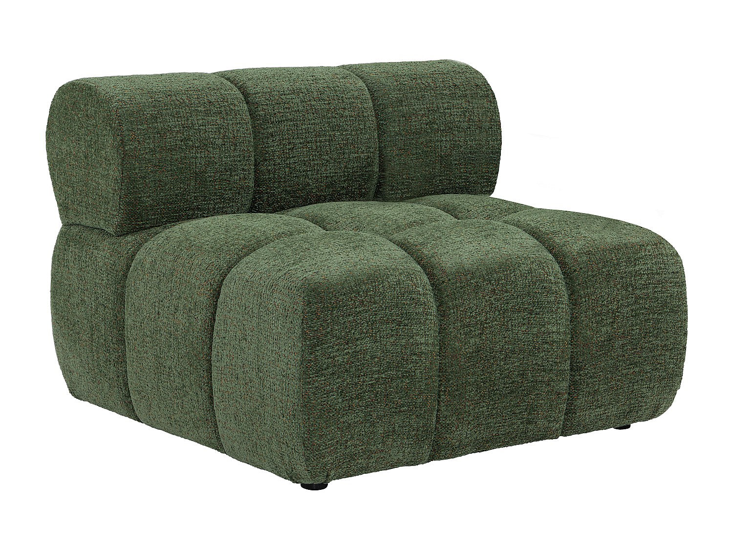 Canapé modulable vert tissu