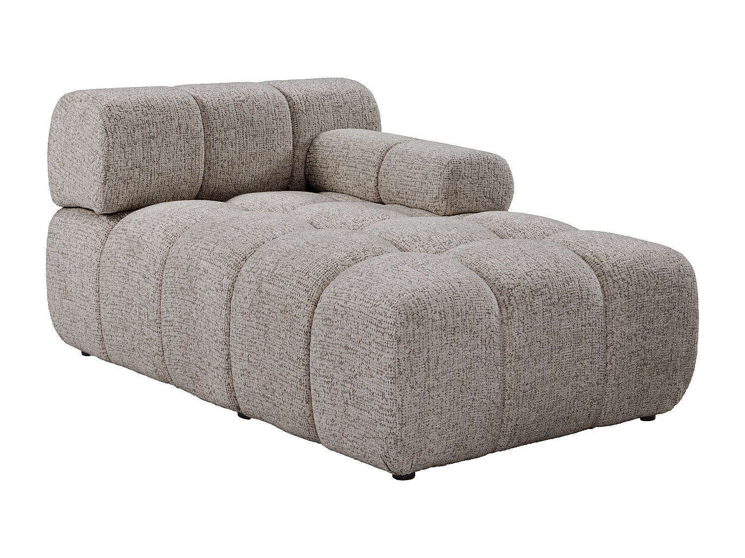 Canapé modulable taupe tissu