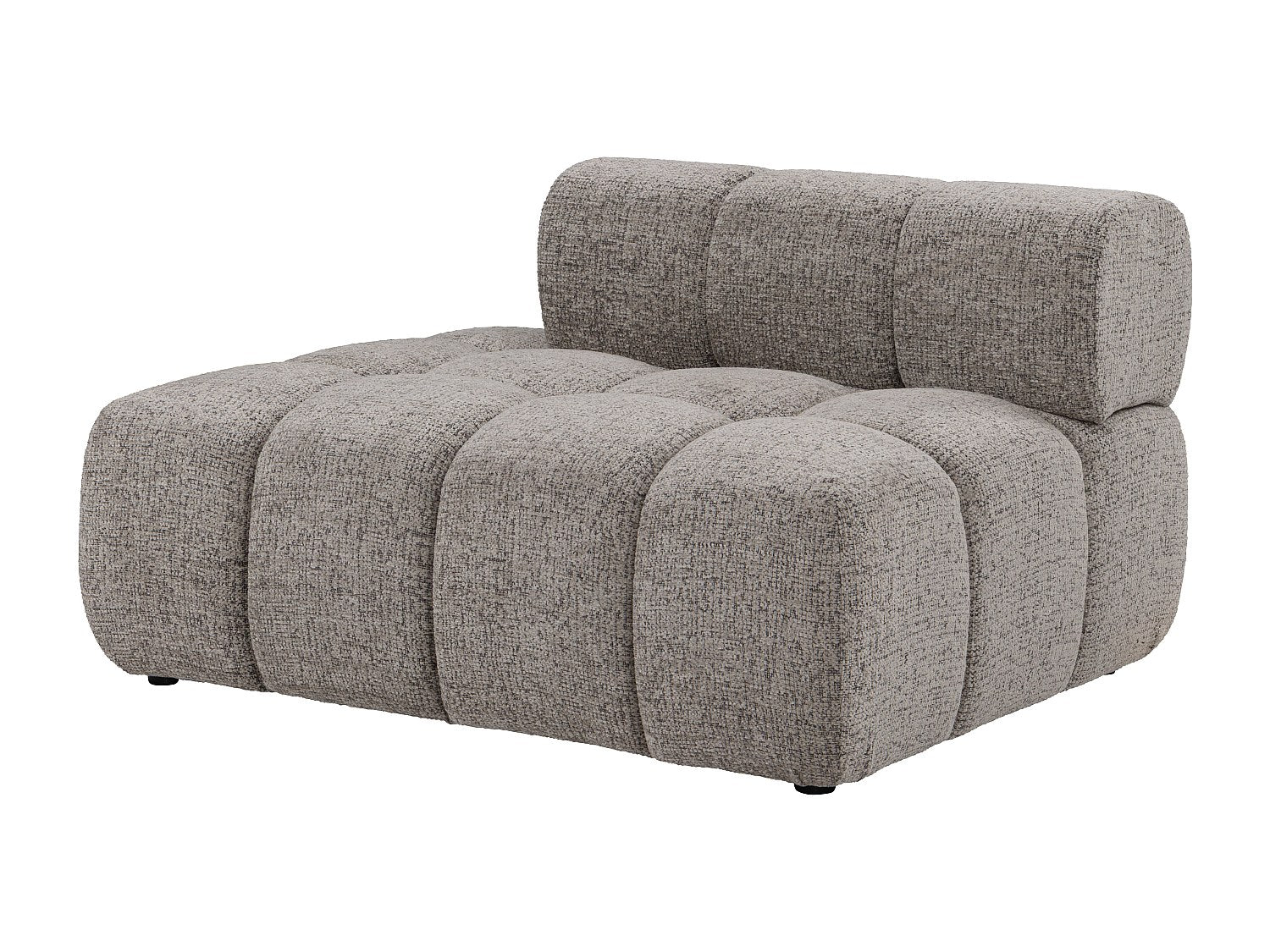 Canapé modulable taupe tissu