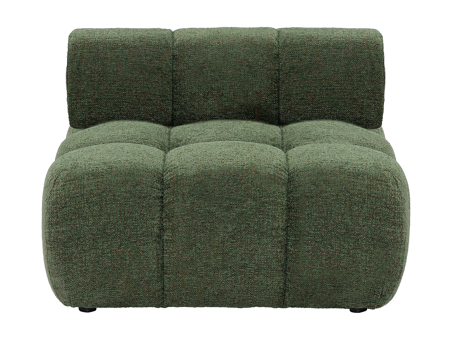 Canapé modulable vert tissu