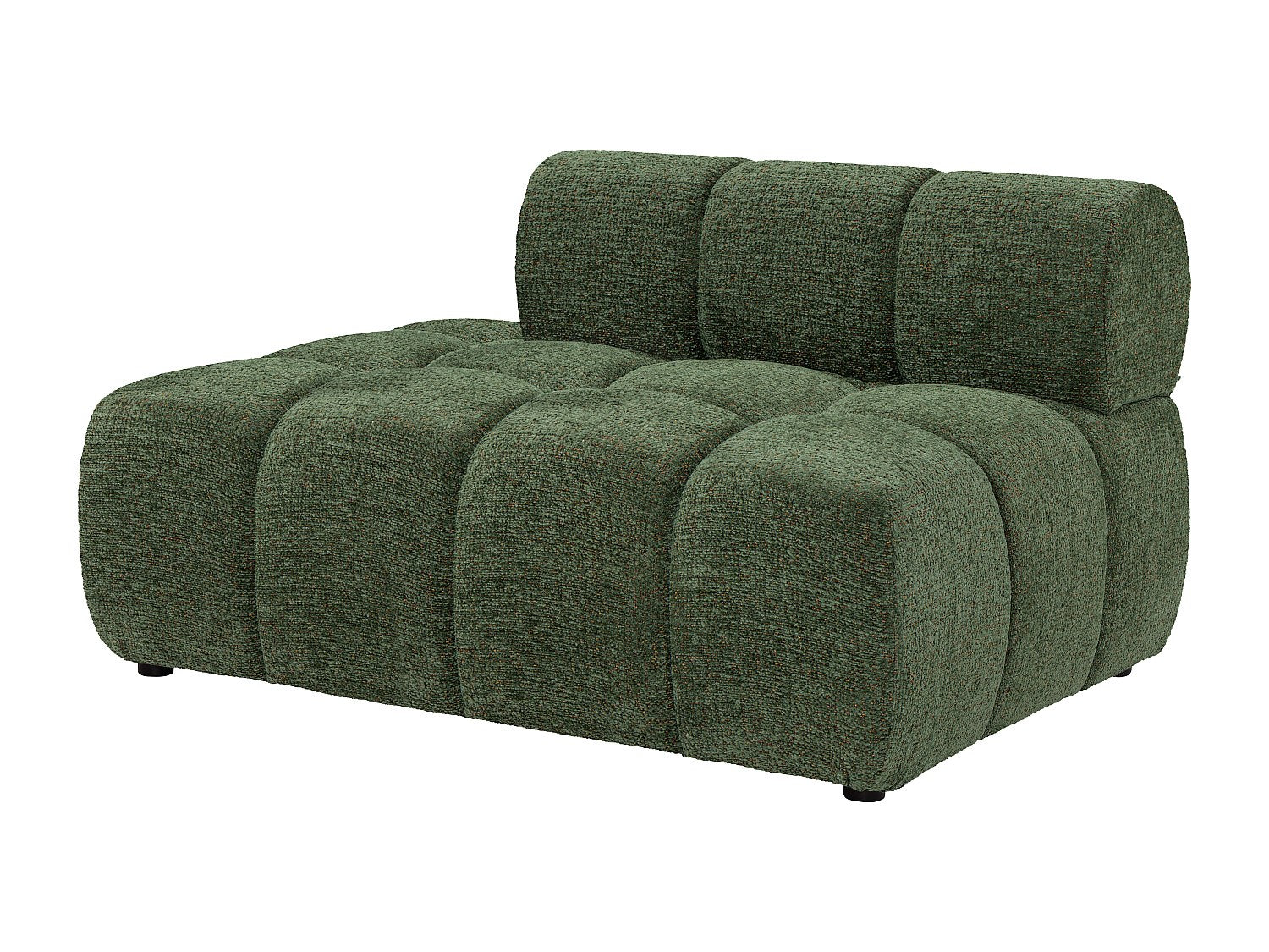 Canapé modulable vert tissu