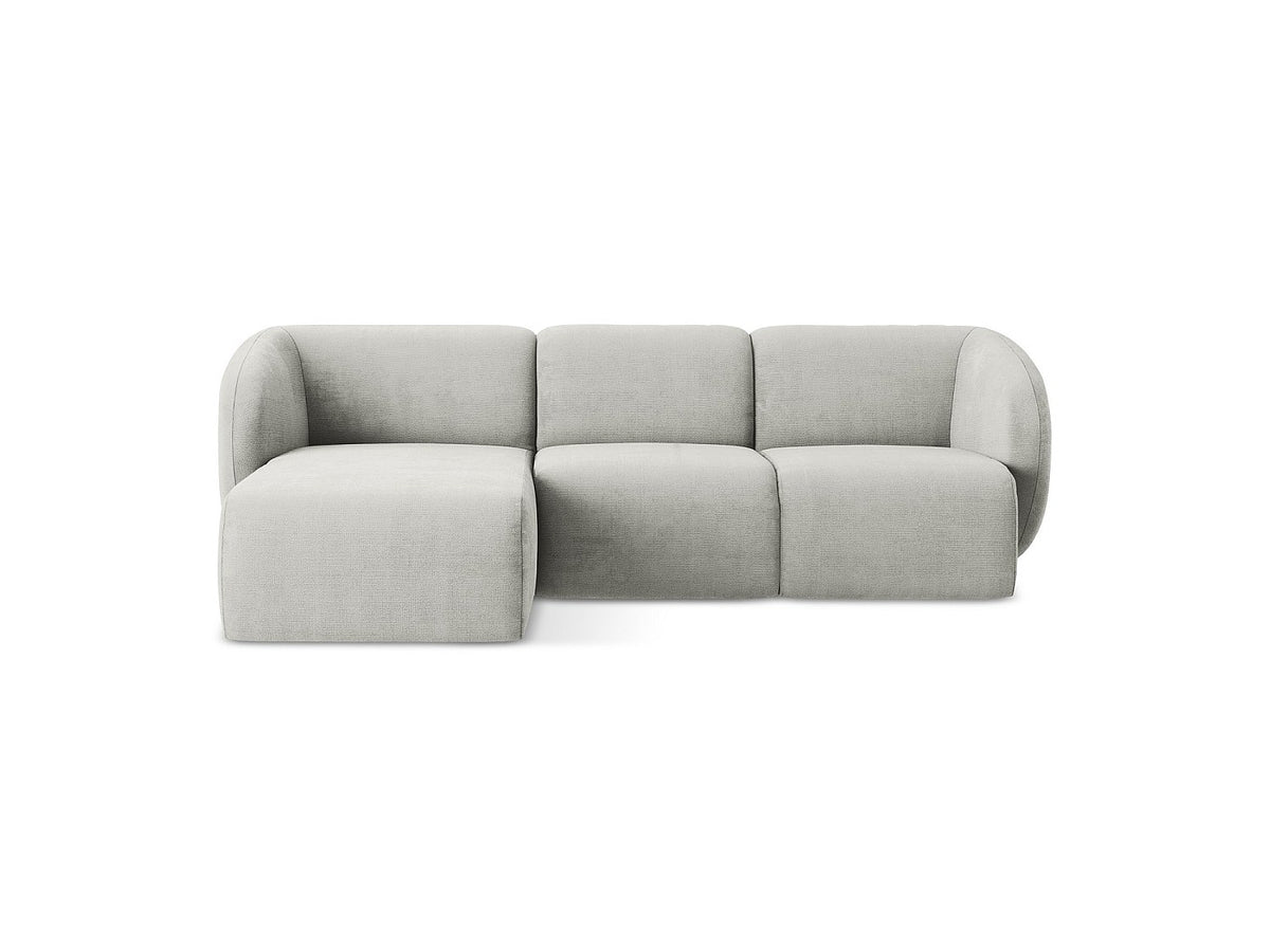 Canapé modulable 3 places gris tissu