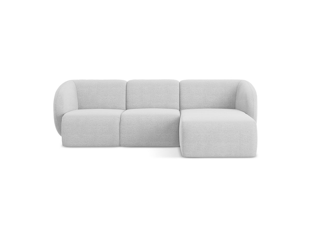Canapé modulable 3 places gris tissu