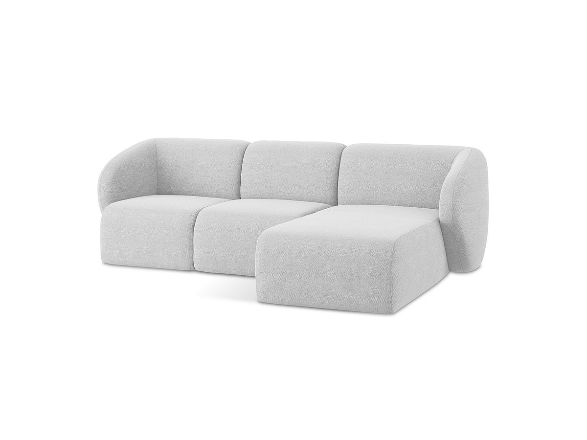 Canapé modulable 3 places gris tissu