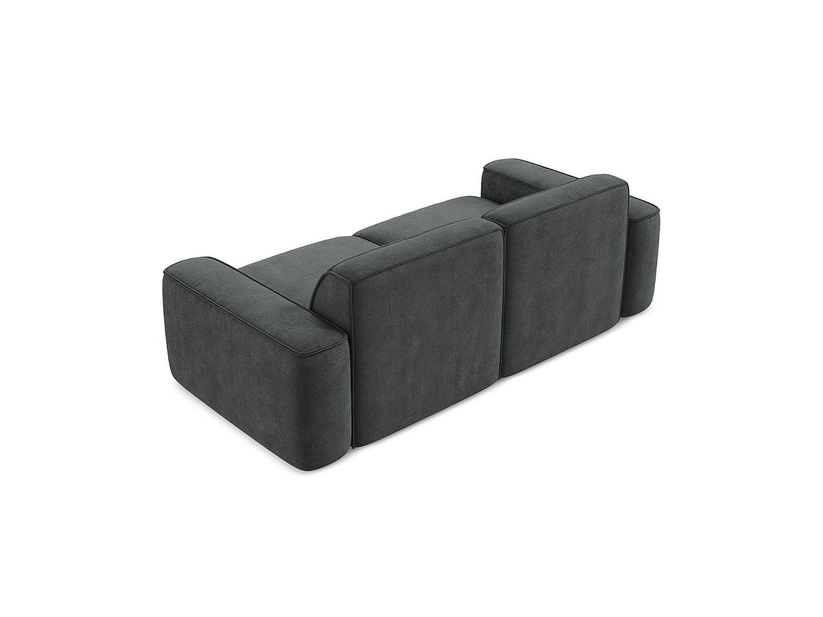 Canapé modulable 3 places gris tissu