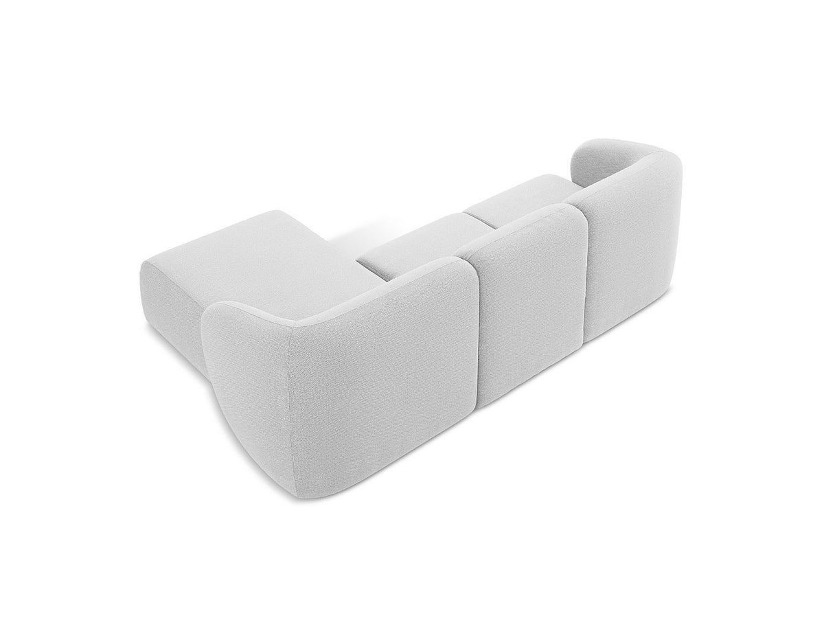 Canapé modulable 3 places gris tissu