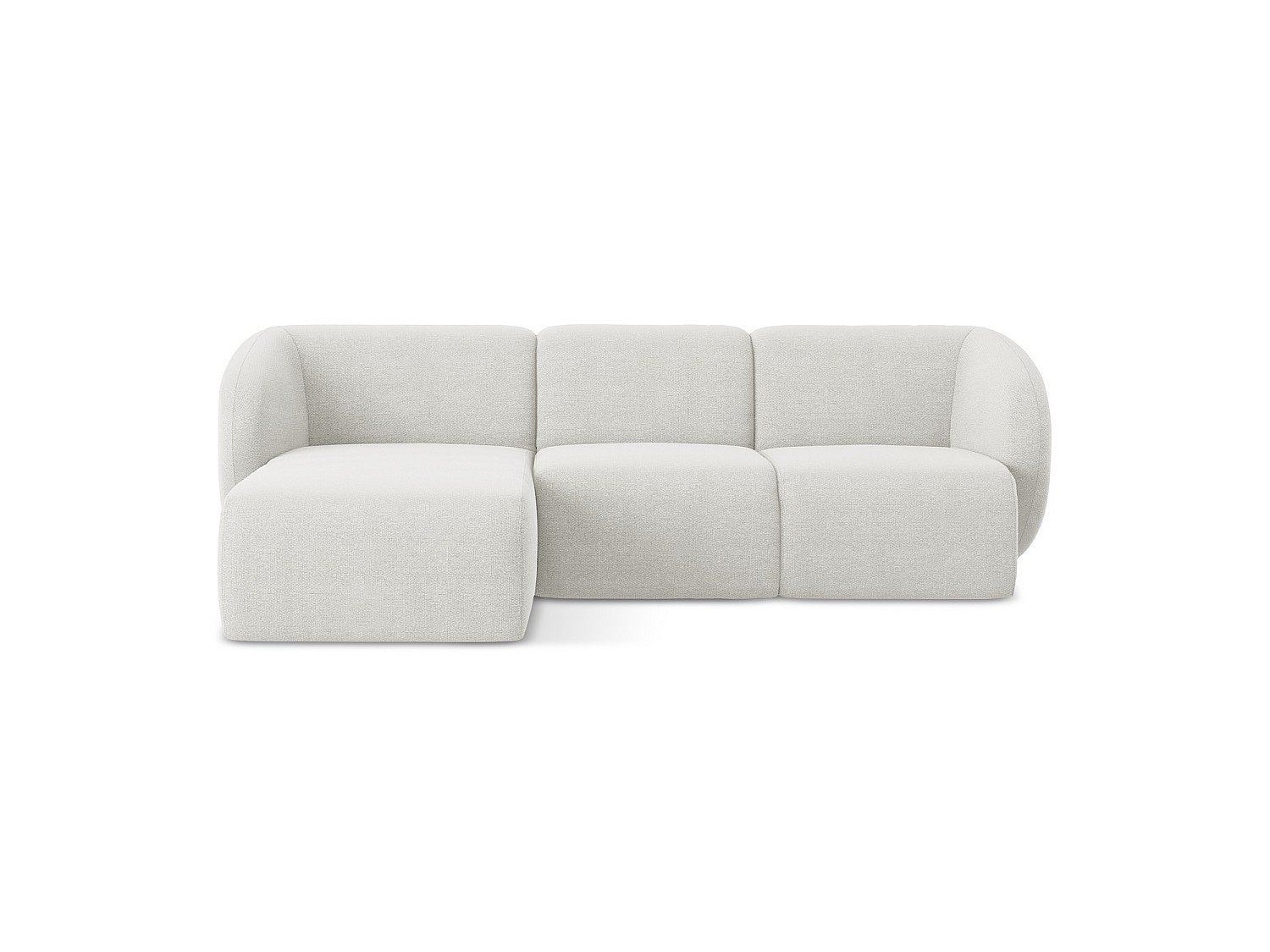 Canapé modulable 3 places blanc tissu