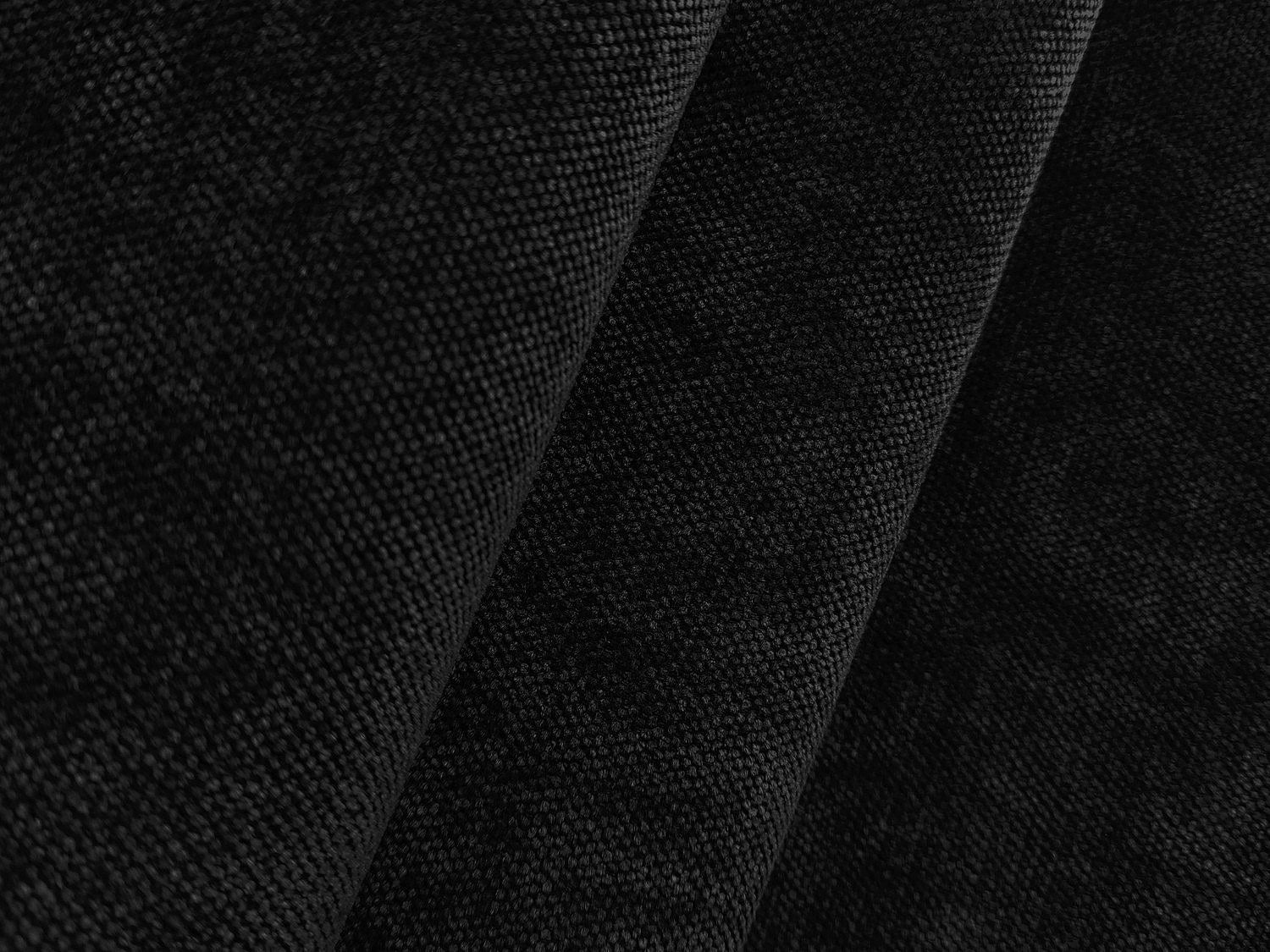 Canapé modulable 4 places noir tissu
