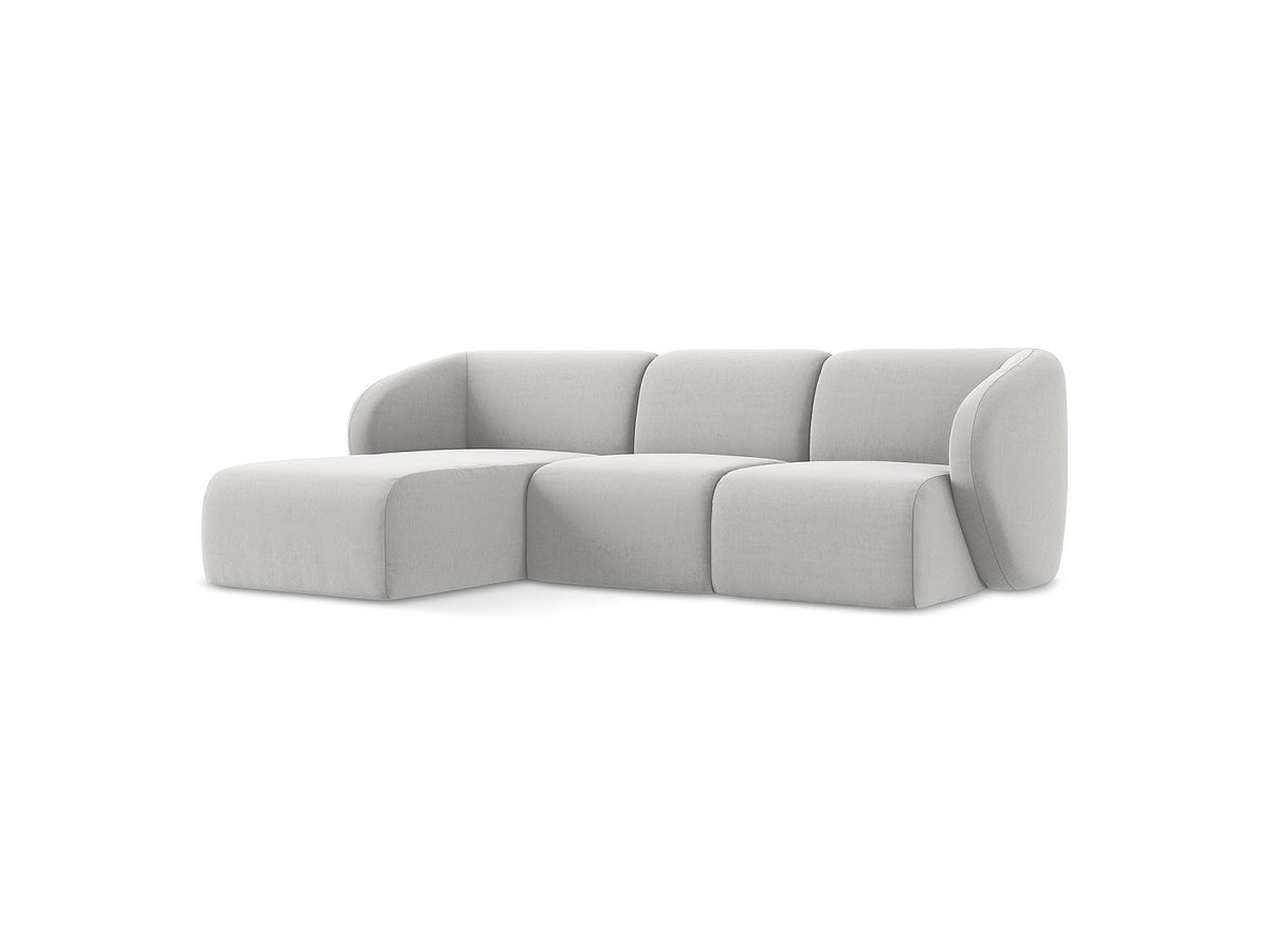 Canapé modulable 3 places gris tissu