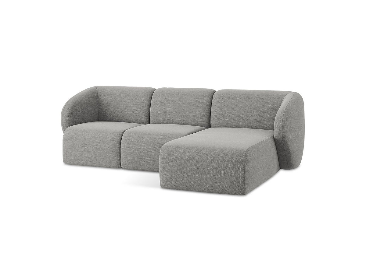 Canapé modulable 3 places gris tissu