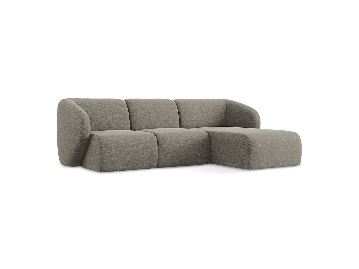 Canapé modulable 3 places gris tissu